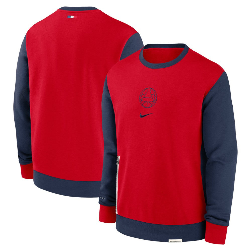 Paris Saint-Germain 2023/24 Standard Issue Travel Performance Pullover Sweatshirt on sale - Red 