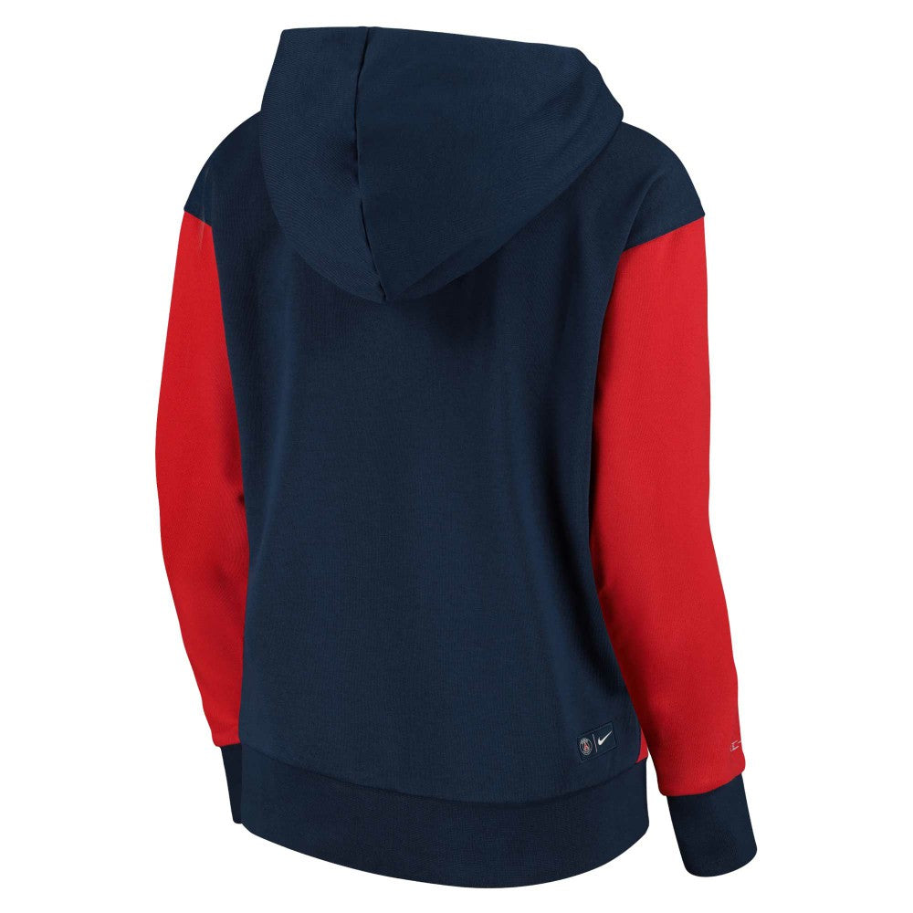 Paris Saint-Germain Women's Standard Issue Pullover Hoodie on sale - Navy/Red 