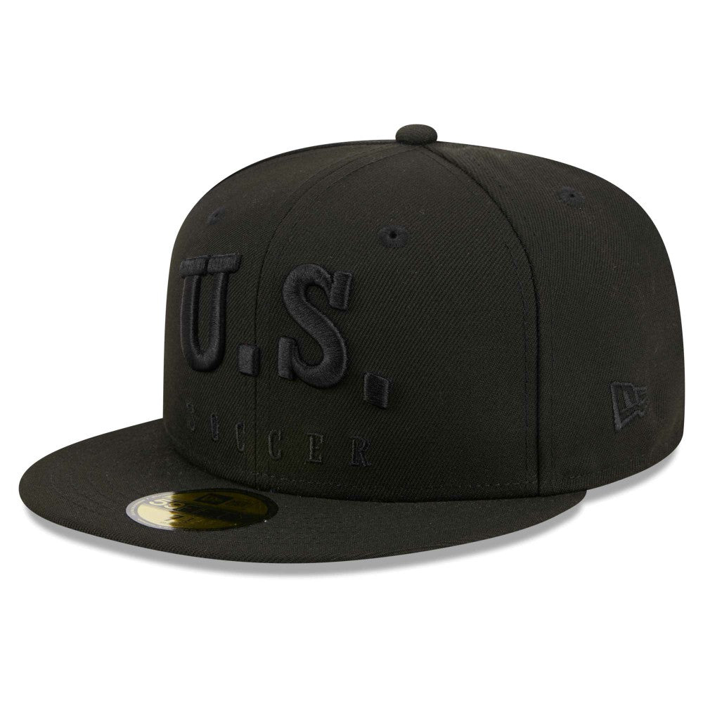USMNT New Era Text 59FIFTY Fitted Hat for sale - Black 