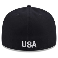 USMNT New Era Text 59FIFTY Fitted Hat for sale - Navy 