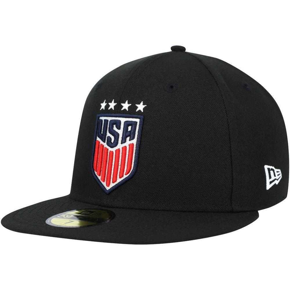 USWNT New Era Team Basic 59FIFTY Fitted Hat on sale - Black 