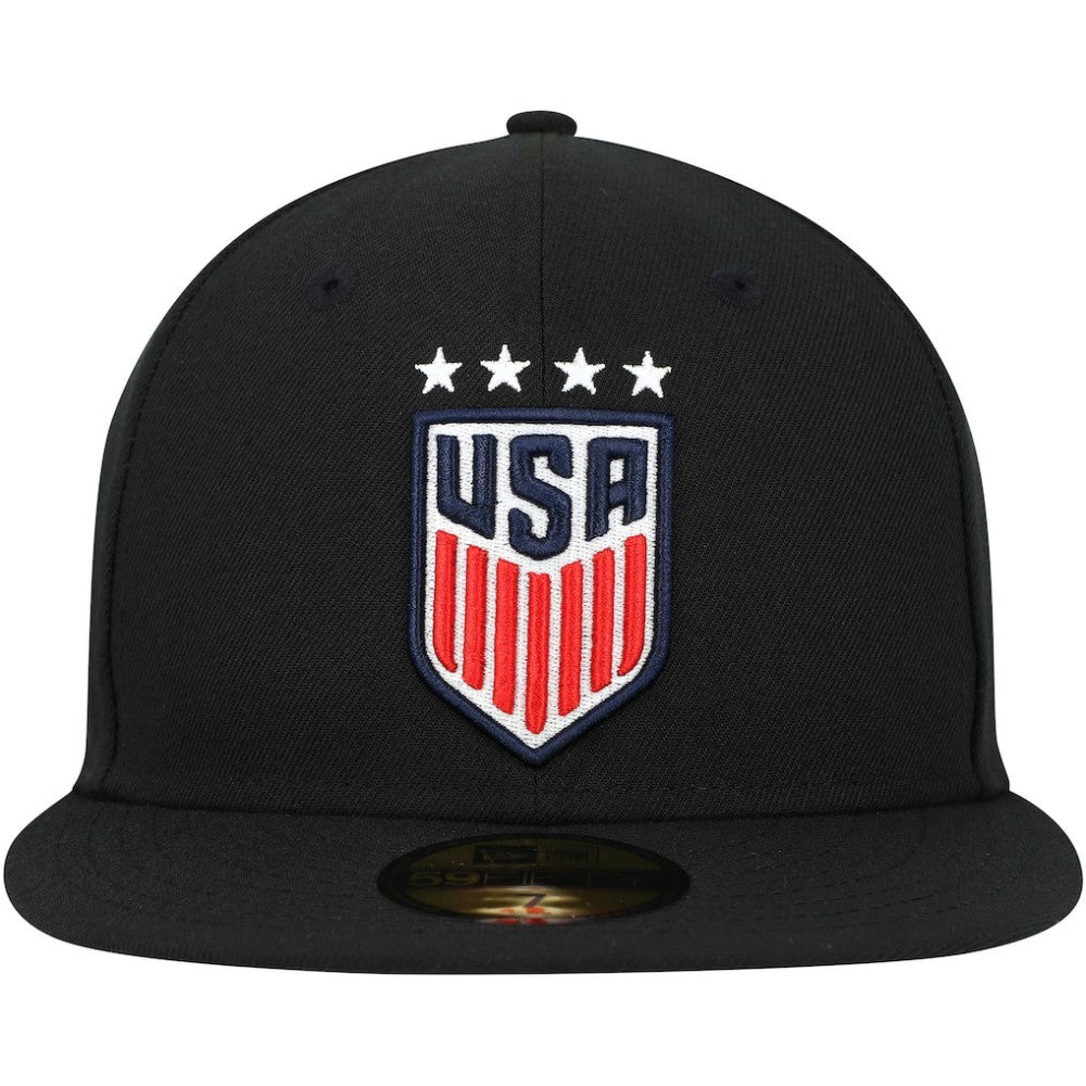 USWNT New Era Team Basic 59FIFTY Fitted Hat on sale - Black 