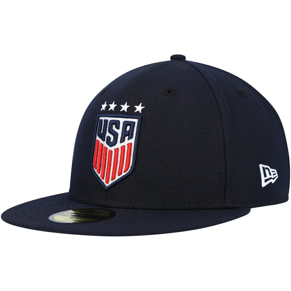 USWNT New Era Team Basic 59FIFTY Fitted Hat on sale - Navy 