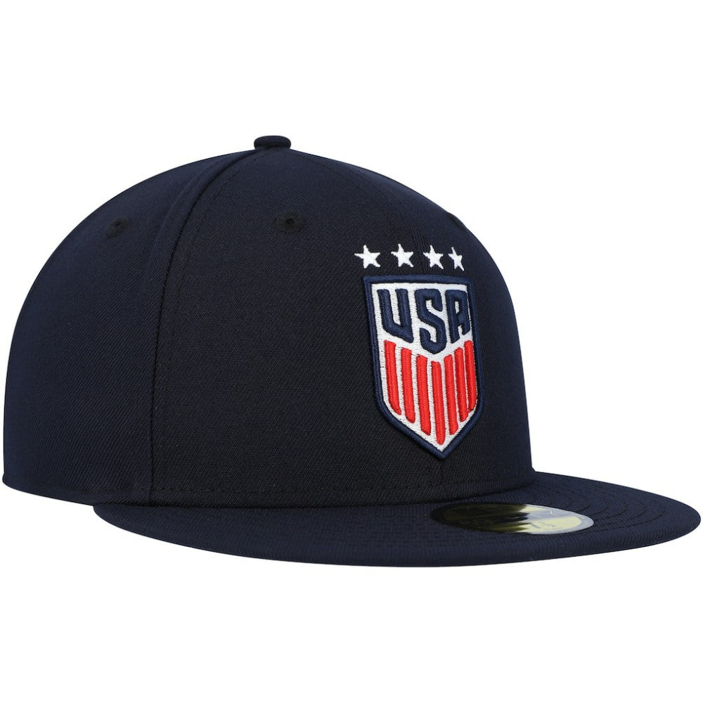 USWNT New Era Team Basic 59FIFTY Fitted Hat on sale - Navy 