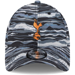 Tottenham Hotspur New Era Wave All Over Print 9FORTY Adjustable Hat Sale - Black 