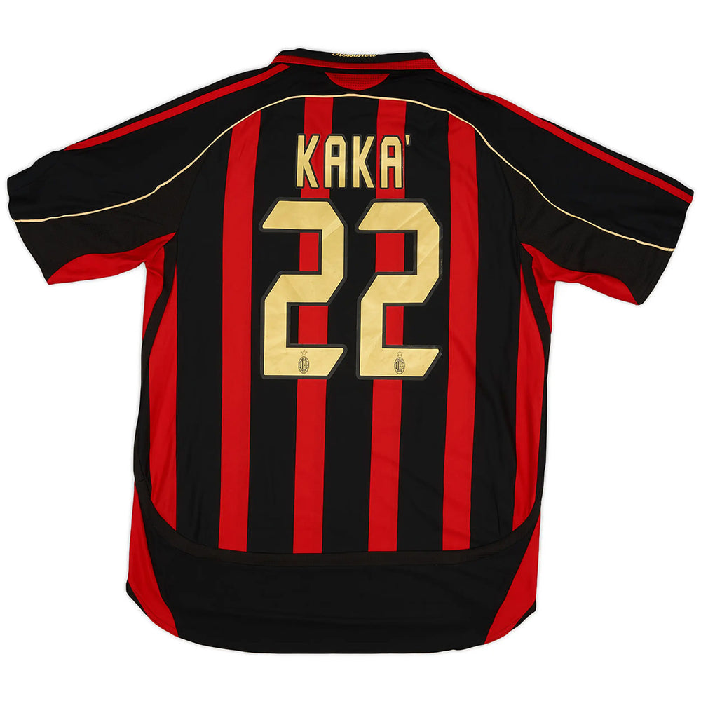 KAKA' #22 Retro AC Milan Home Jersey 2006/07 