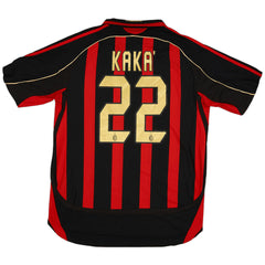 KAKA' #22 Retro AC Milan Home Jersey 2006/07 