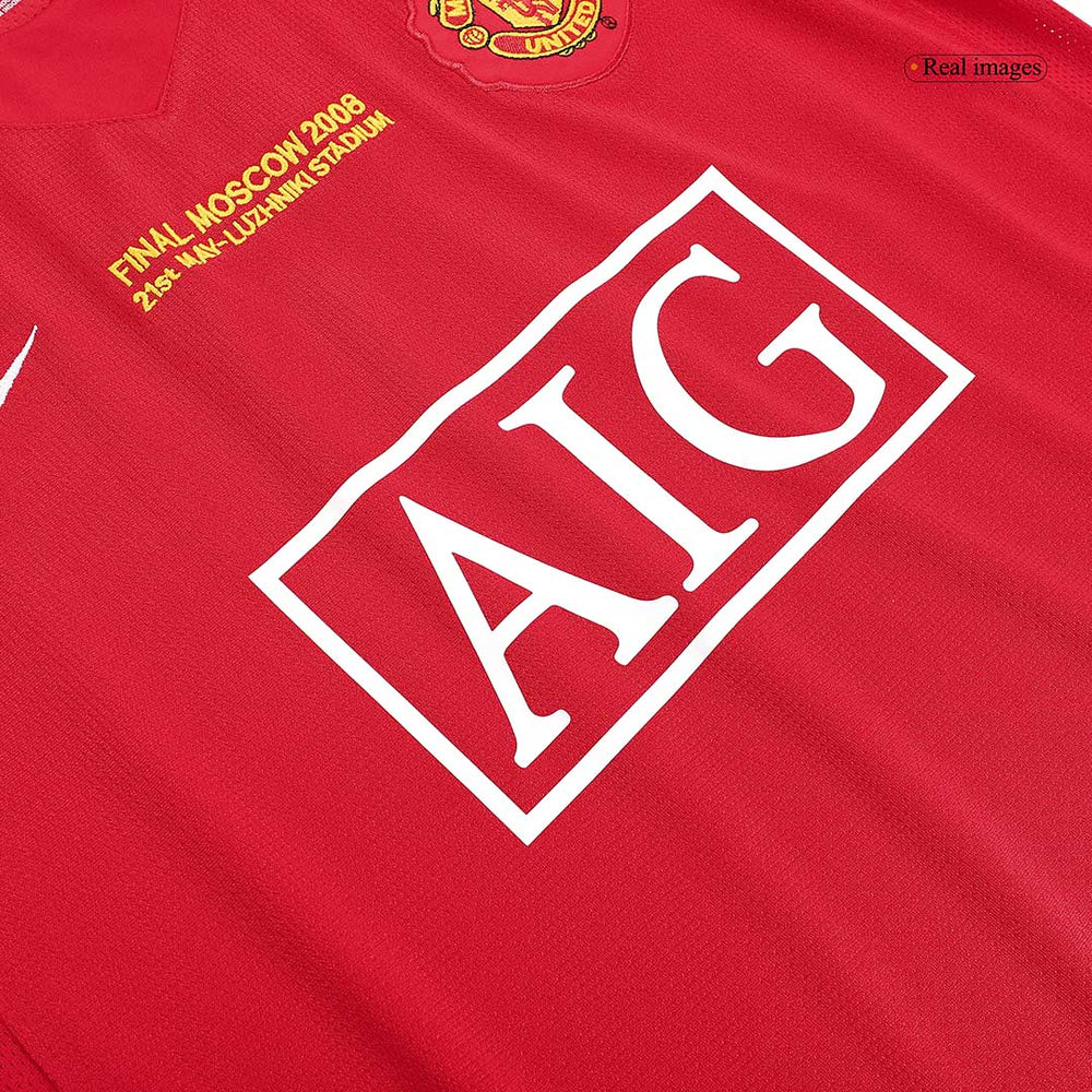 Retro Manchester United UCL Final Home Jersey 2007/08 