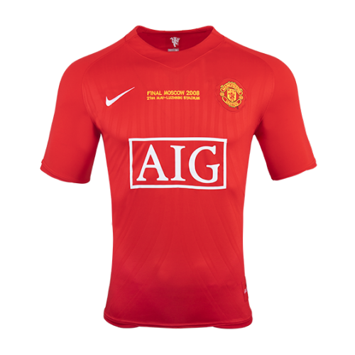 Retro Manchester United UCL Final Home Jersey 2007/08 