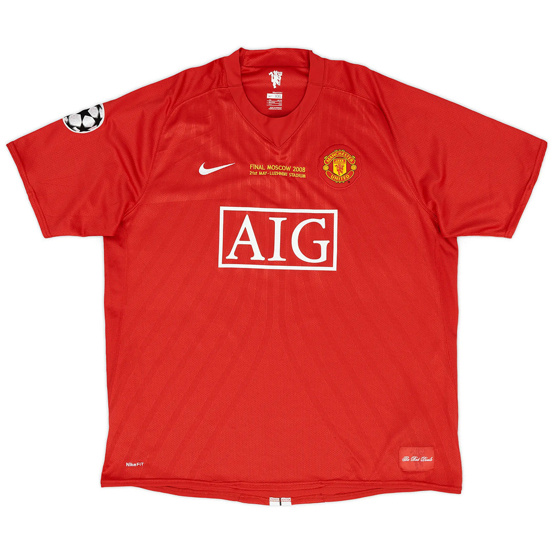 Retro Manchester United UCL Final Home Jersey 2007/08 