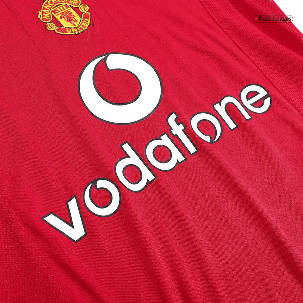 Rooney #8 Retro Manchester United Home Jersey 2004/06 