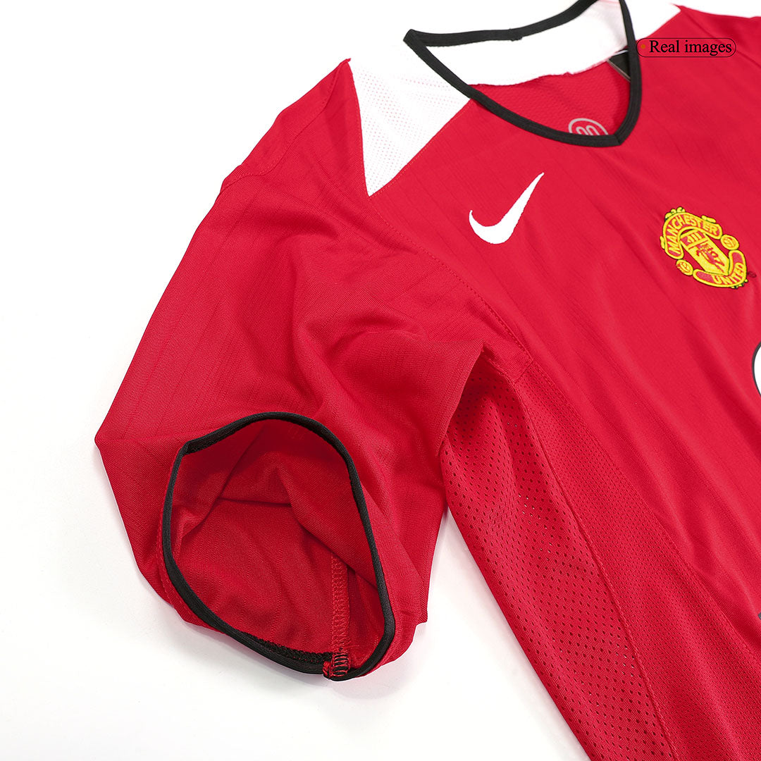 Rooney #8 Retro Manchester United Home Jersey 2004/06 