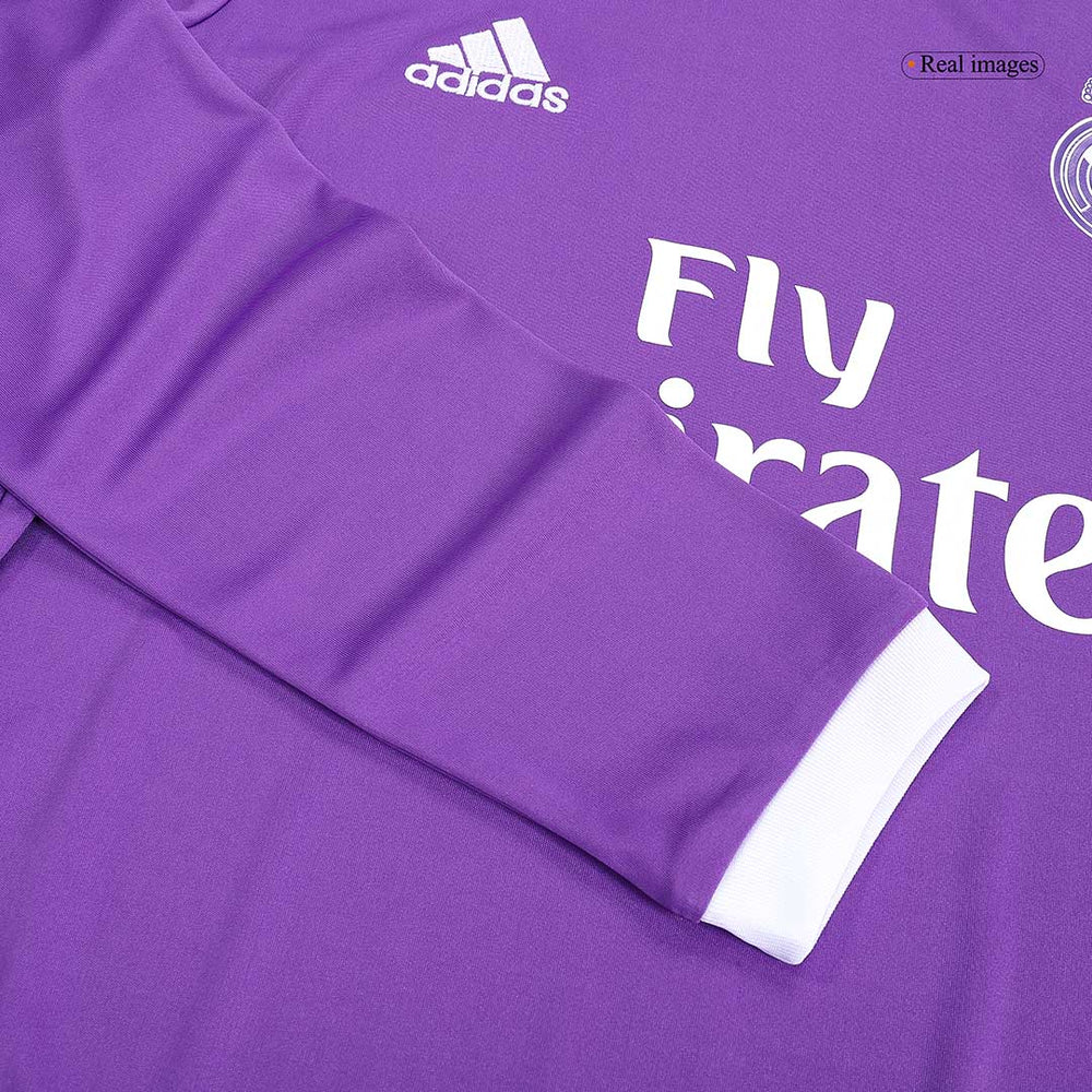 Retro Real Madrid Long Sleeve Away Jersey 2016/17 