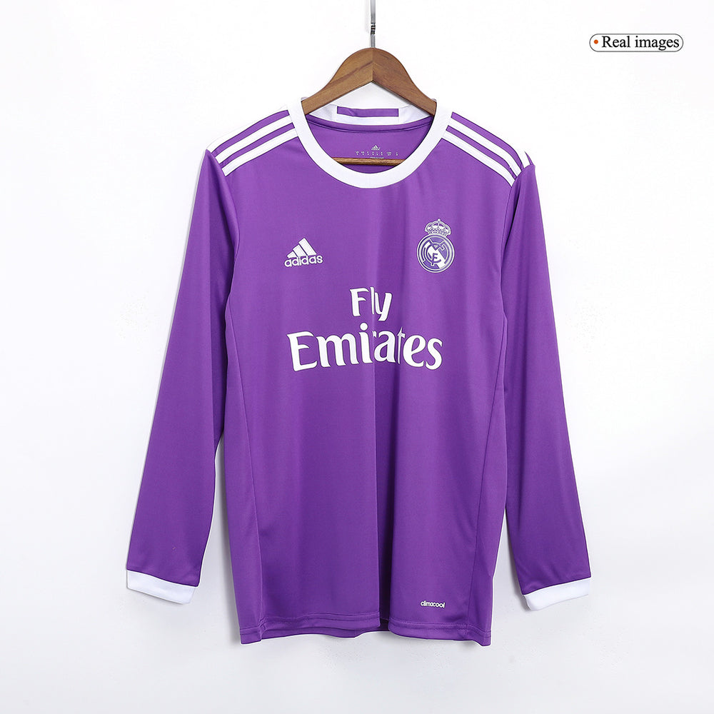 Retro Real Madrid Long Sleeve Away Jersey 2016/17 