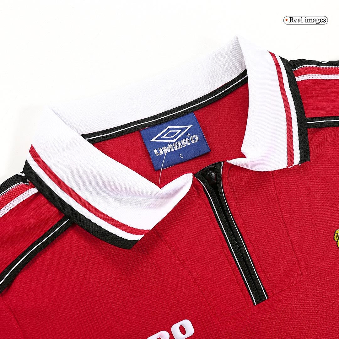 Retro Manchester United Home Long Sleeve Jersey 1998/00 