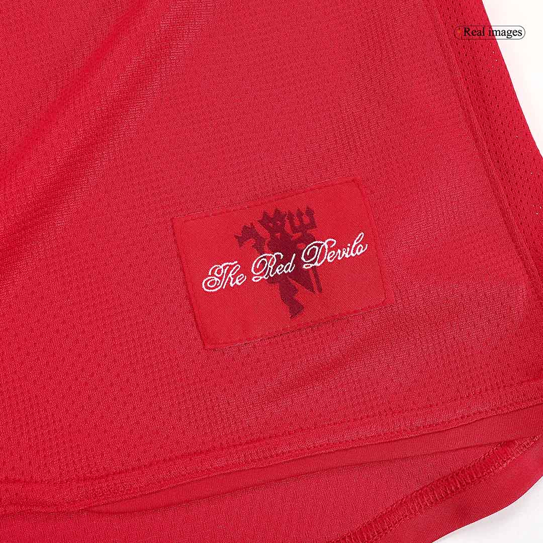 Retro Manchester United UCL Final Home Long Sleeve Jersey 2007/08 