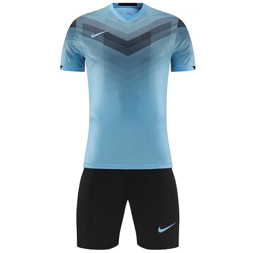 NK-907 Customize Team Blue Soccer Jersey Kit(Shirt+Short) 
