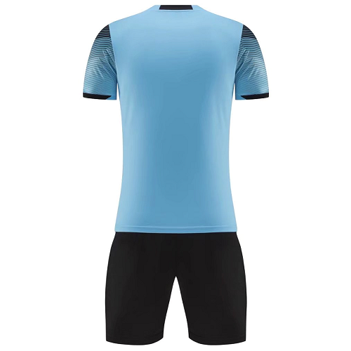 NK-907 Customize Team Blue Soccer Jersey Kit(Shirt+Short) 