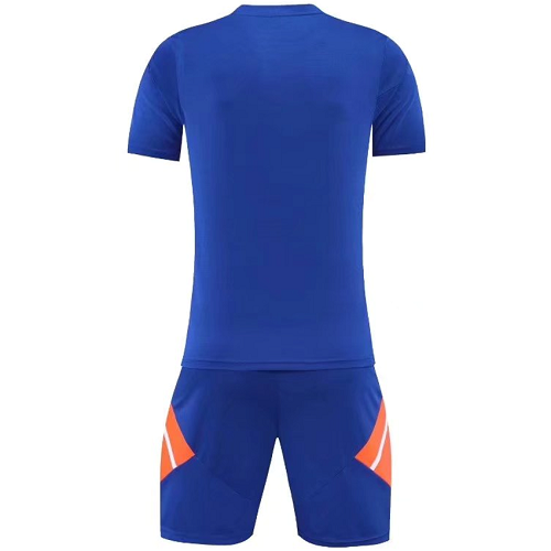 Customize Team Blue Soccer Jersey Kit(Shirt+Short) 721 