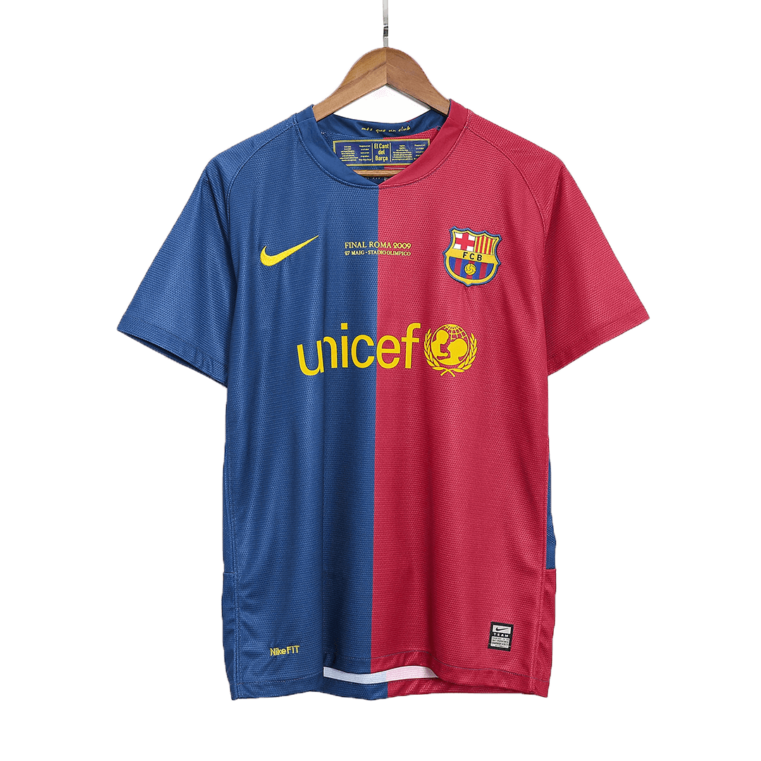 Retro Barcelona UCL Final Home Jersey 2008/09 