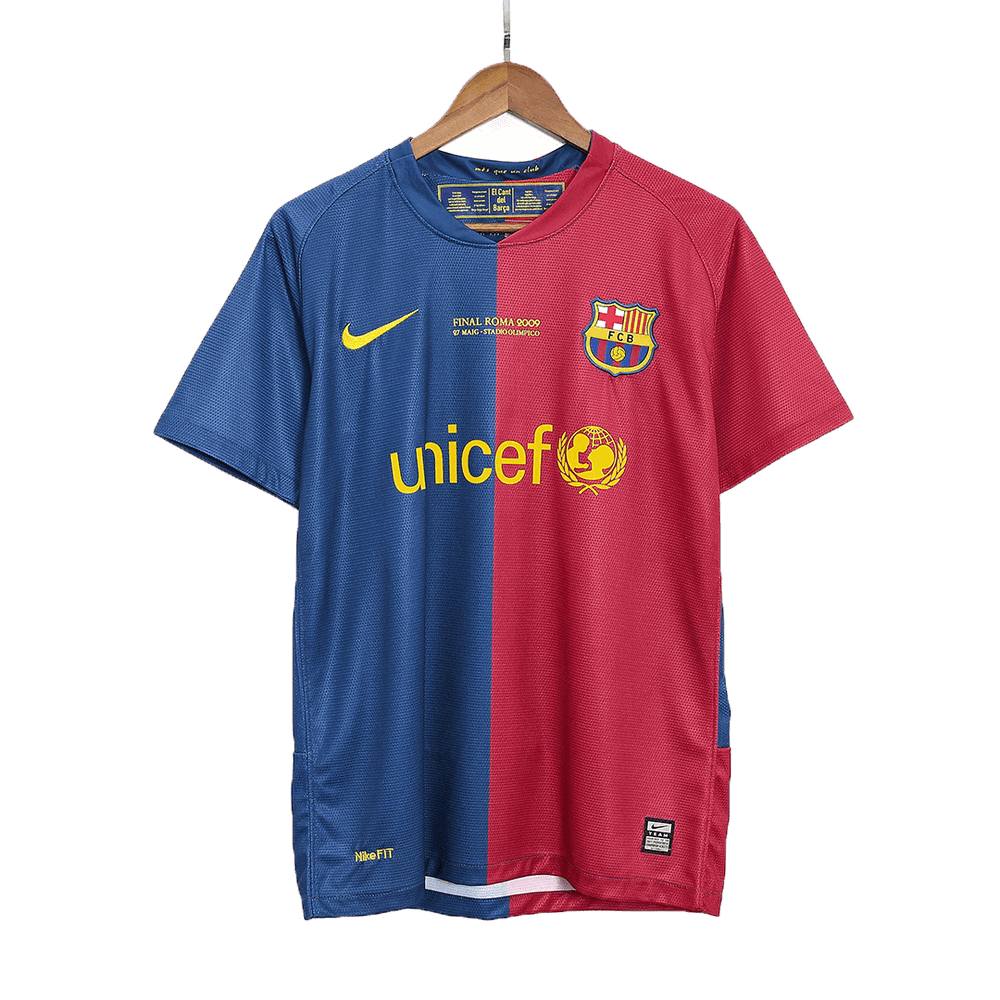 Retro Barcelona UCL Final Home Jersey 2008/09 