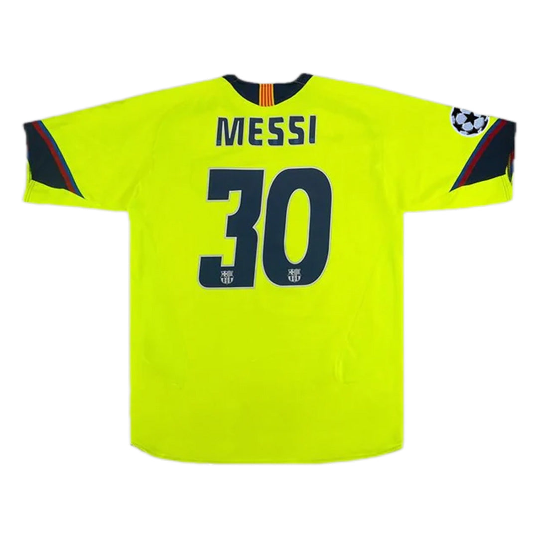 Messi #30 Retro Barcelona Away Jersey 2005/06 