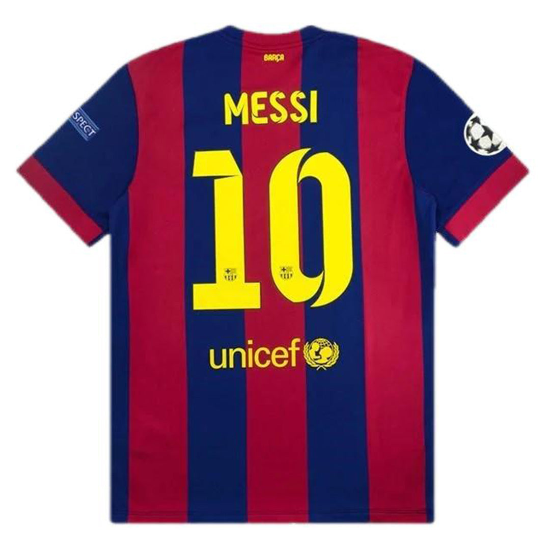 Messi #10 Retro Barcelona Home Jersey 2014/15 