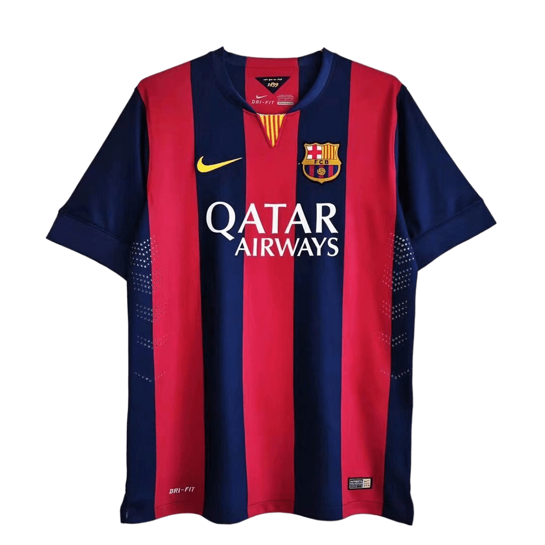 Messi #10 Retro Barcelona Home Jersey 2014/15 