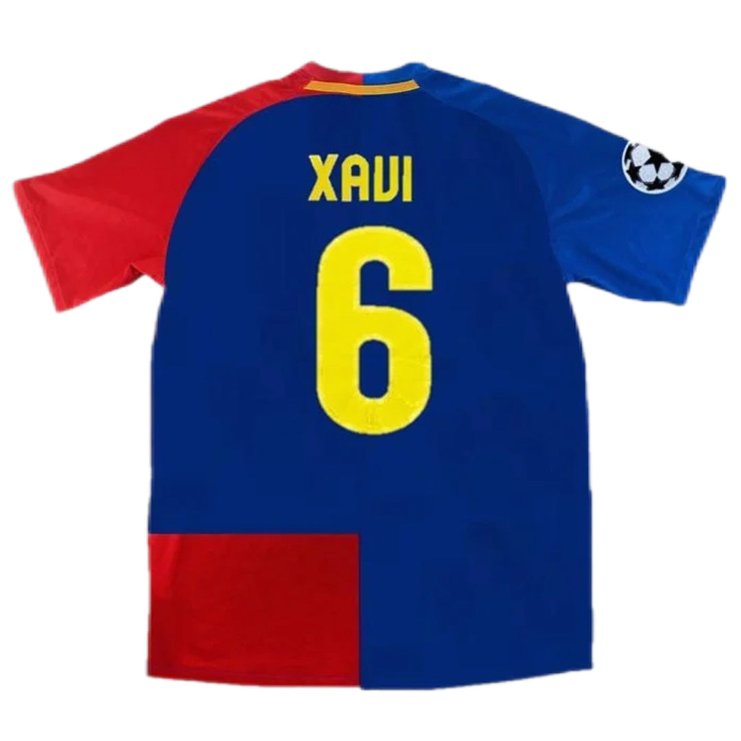 XAVI #6 Retro Barcelona UCL Final Home Jersey 2008/09 