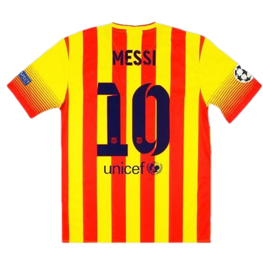 Messi #10 Retro Barcelona Away Jersey 2013/14 