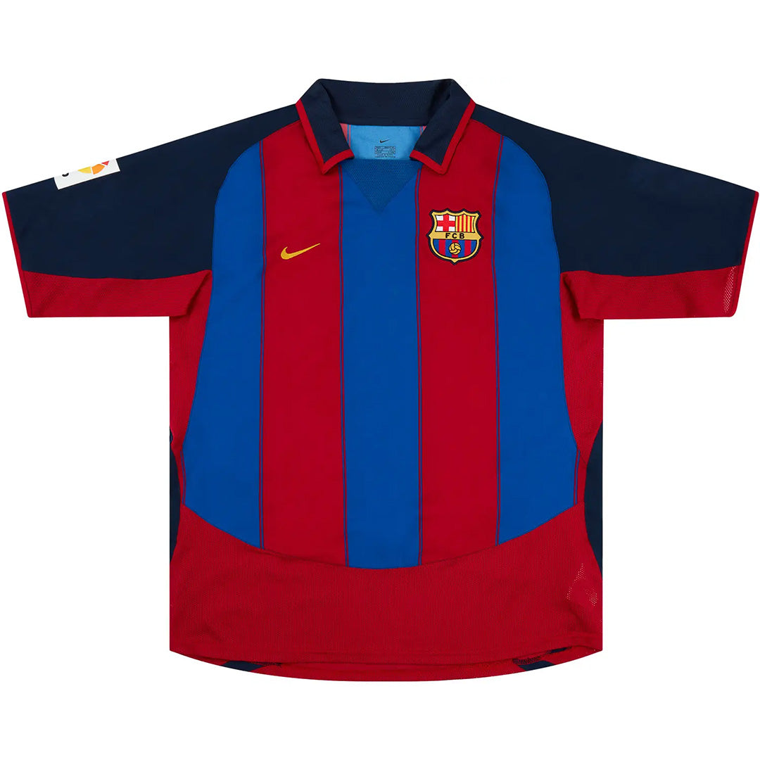 Ronaldinho #10 Retro Barcelona Home Jersey 2003/04 