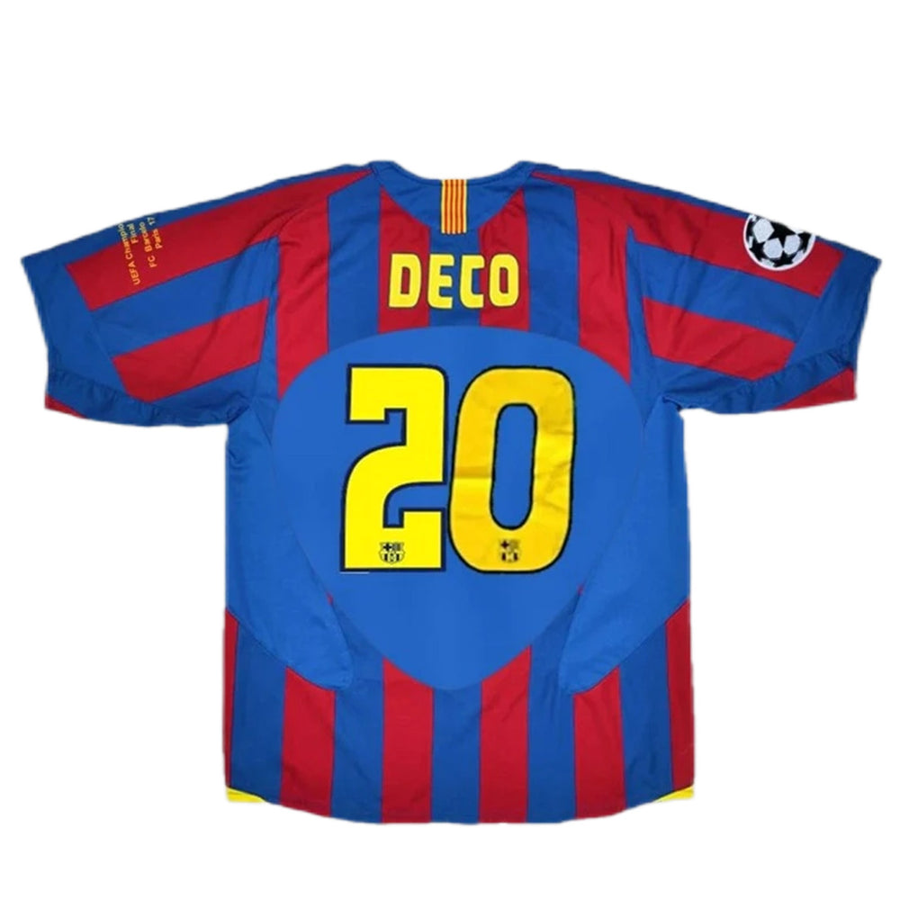 DECO #20 Retro Barcelona UCL Final Home Jersey 2005/06 