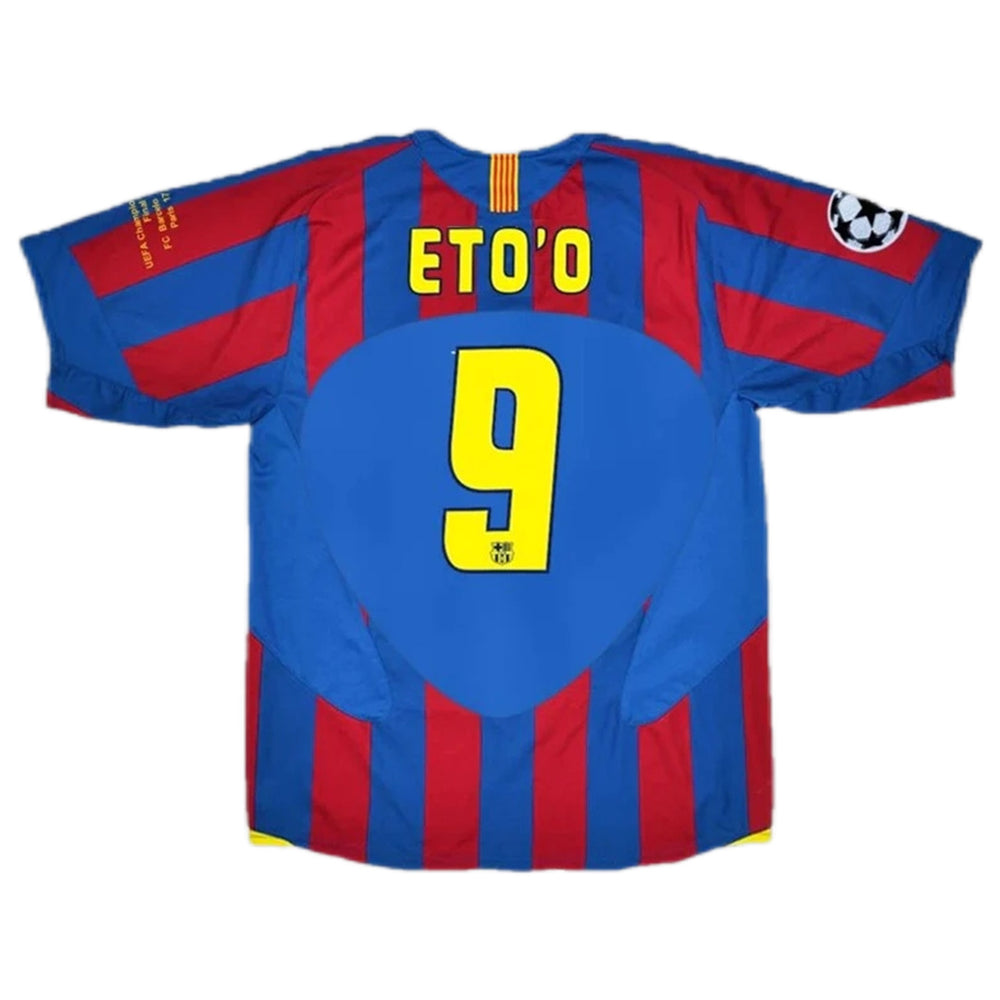 ETO'O #9 Retro Barcelona UCL Final Home Jersey 2005/06 