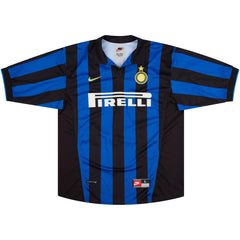 Ronaldo #9 Retro Inter Milan Home Jersey 1998/99 