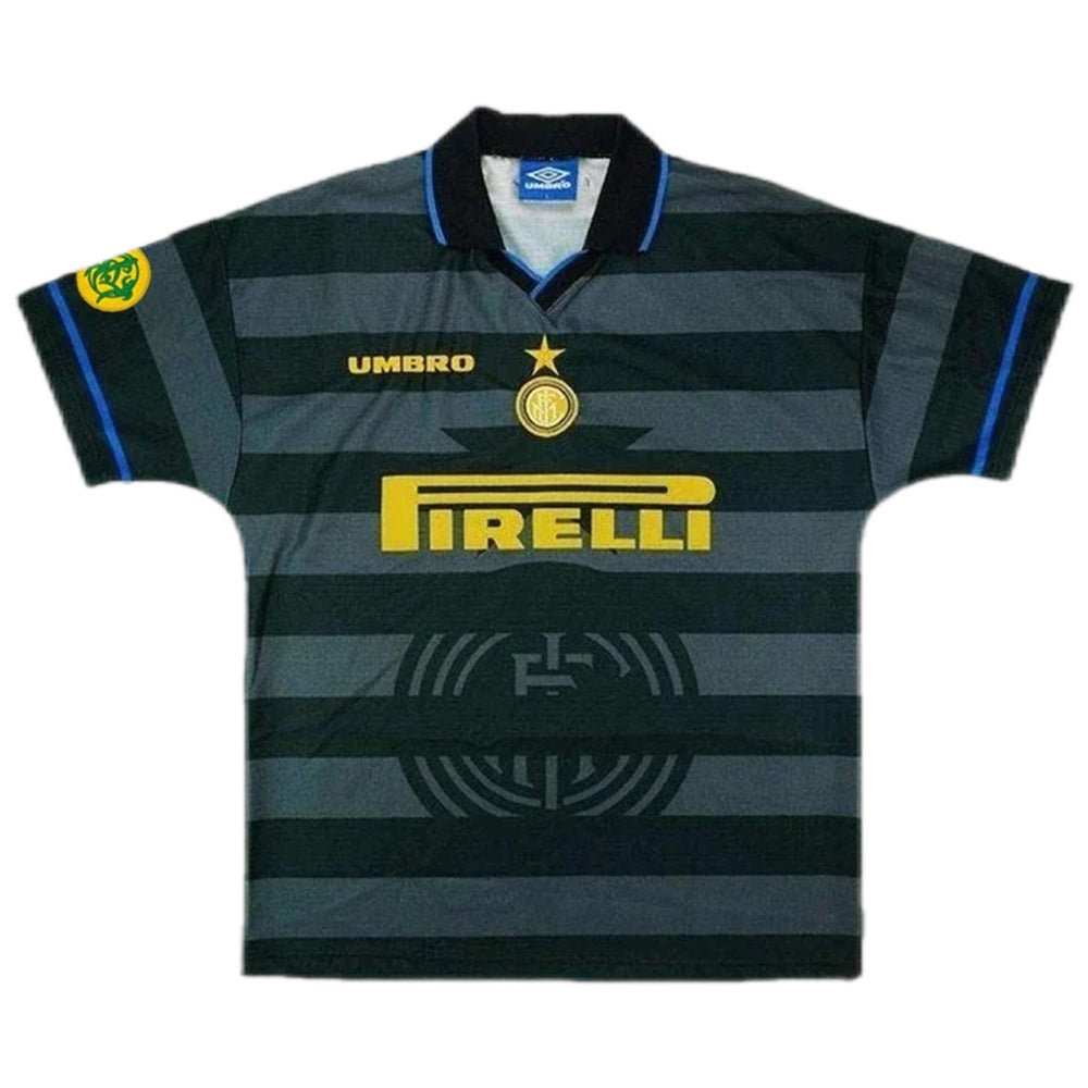 Ronaldo #10 Retro Inter Milan UEFA Cup Away Jersey 1997/98 
