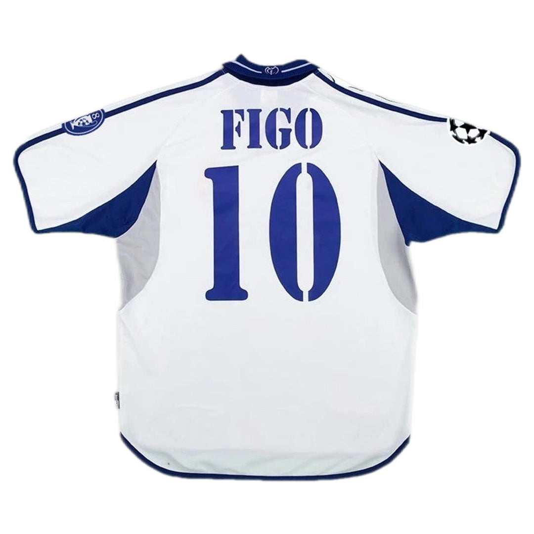 Figo #10 Retro Real Madrid Home Jersey 2000/01 