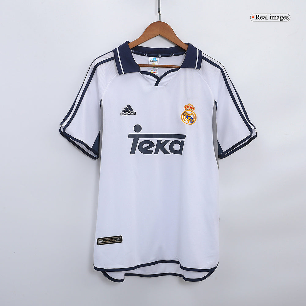 Figo #10 Retro Real Madrid Home Jersey 2000/01 
