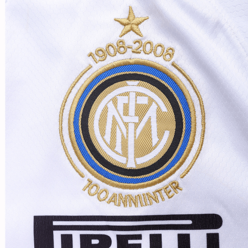 Figo #7 Retro Inter Milan 100th Anniversary Away Jersey 2007/08 