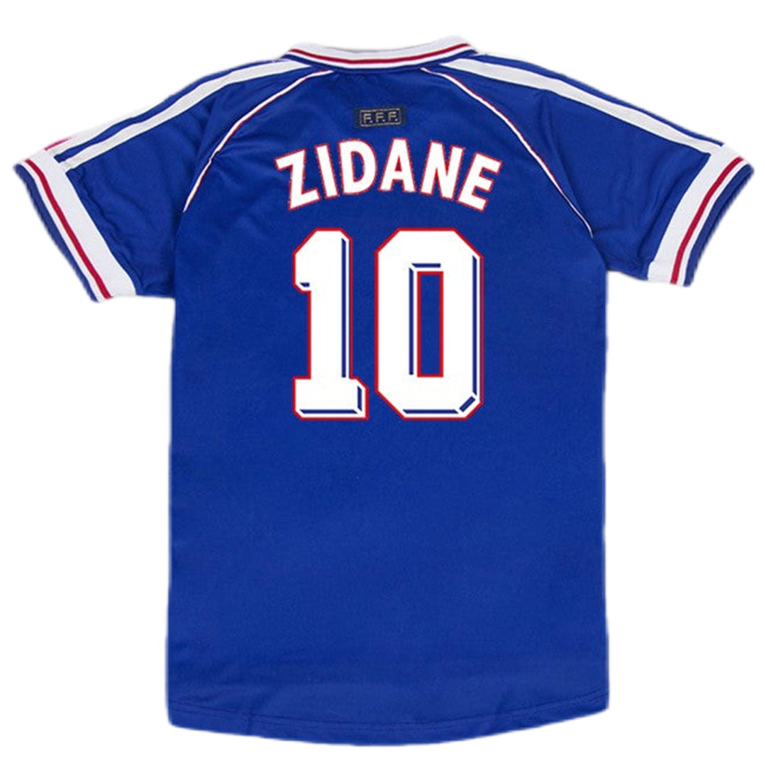 Zidane #10 Retro France Home Jersey World Cup 1998 