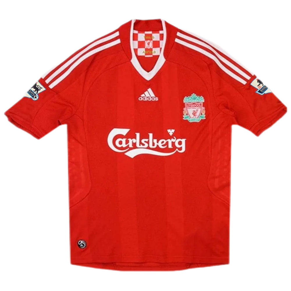 Gerrard #8 Retro Liverpool Home Jersey 2008/09 