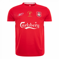 Gerrard #8 Retro Liverpool UCL Final Home Jersey 2005 
