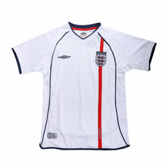 Gerrard #4 Retro England Home Jersey World Cup 2002 