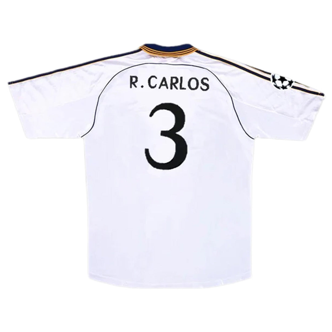 R.Carlos #3 Retro Real Madrid Home Jersey 1998/00 