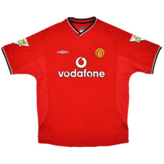 BECKHAM #7 Retro Manchester United Home Jersey 2000/02 