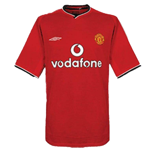 BECKHAM #7 Retro Manchester United Home Jersey 2000/02 