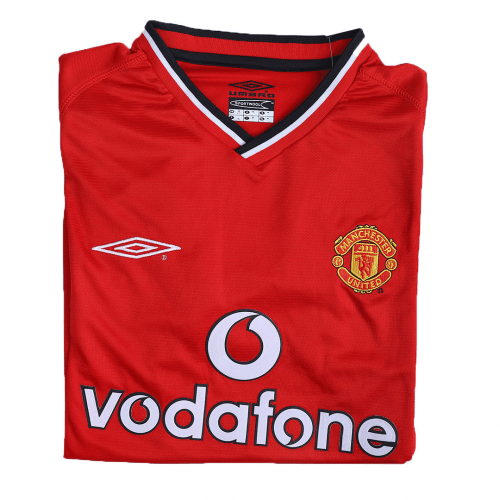 BECKHAM #7 Retro Manchester United Home Jersey 2000/02 