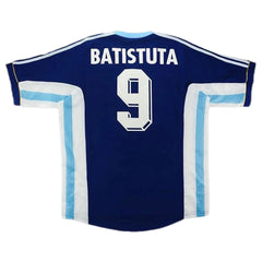 BATISTUTA #9 Retro Argentina Away Jersey World Cup 1998 