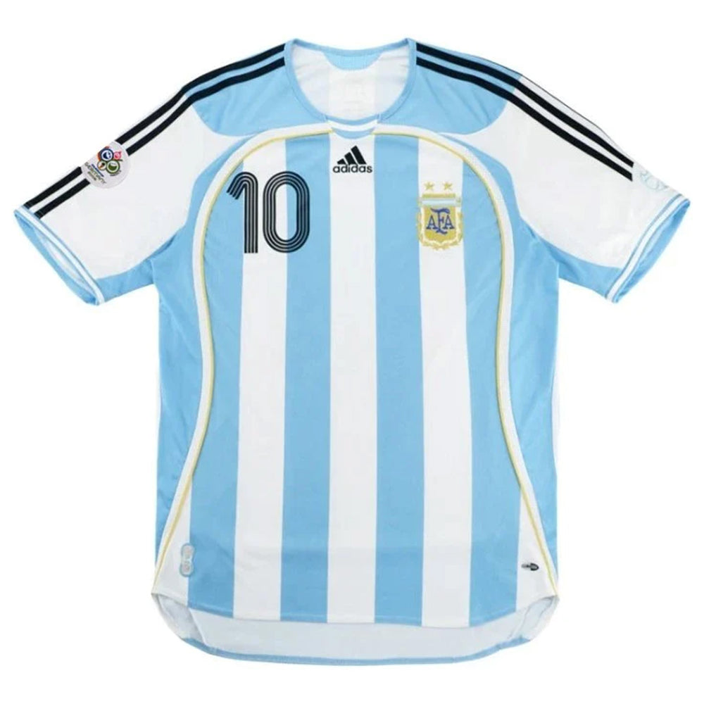 RIQUELME #10 Retro Argentina Home Jersey World Cup 2006 