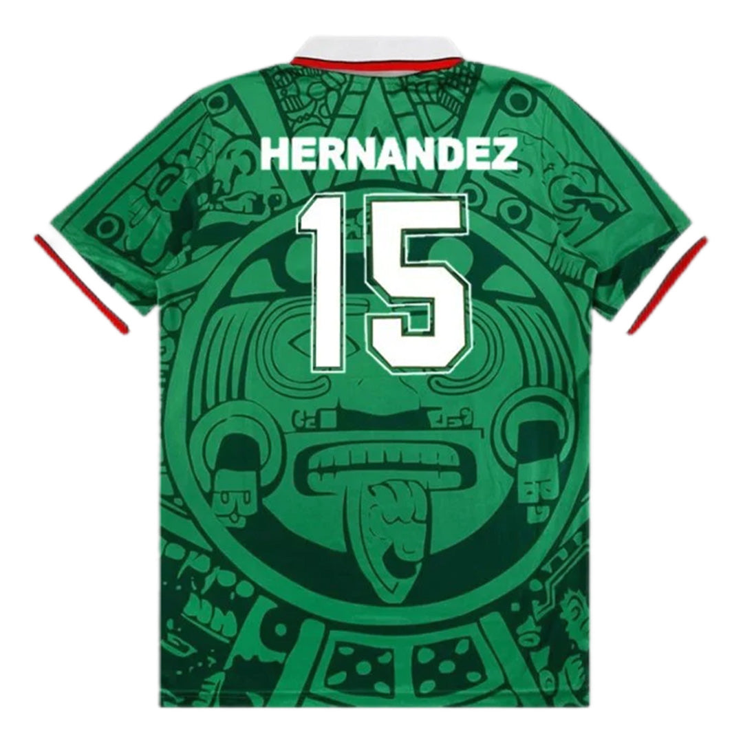 HERNANDEZ #15 Retro Mexico Home Jersey World Cup 1998 