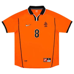 BERGKAMP #8 Retro Netherlands Home Jersey World Cup 1998 